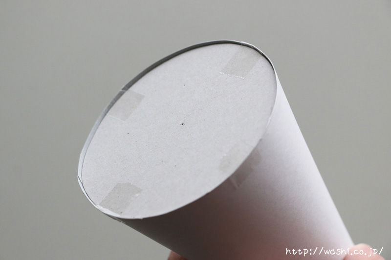 【DIY 和紙照明・あかり】製作型を作る（7：底の部分を作る。チップボール紙使用） (4)