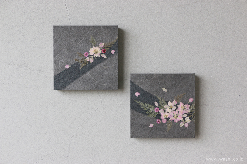 押し花和紙ミニアートパネル「ほのか」(全2種)