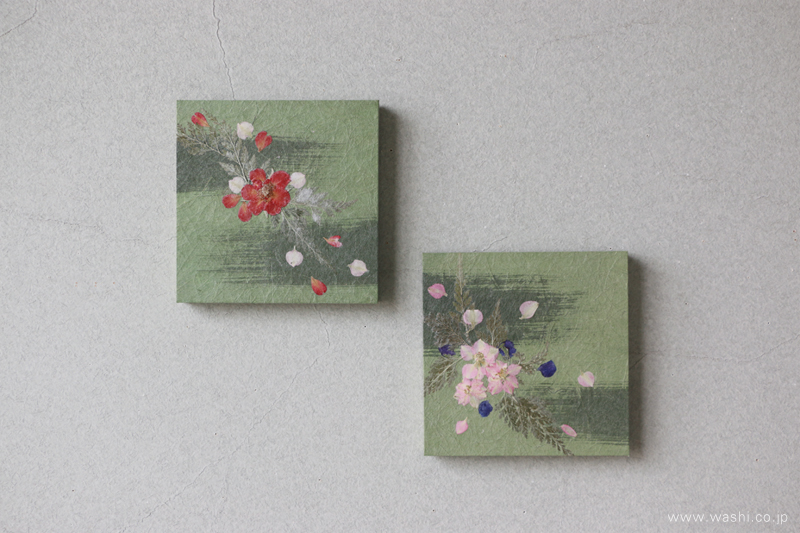押し花和紙ミニアートパネル「のどか」(全2種)
